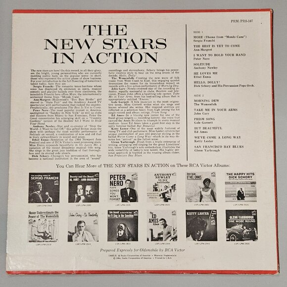 Vinyl LP Oldsmobile Presents The New Stars In Action RCA 1964 - Picture 2 of 6